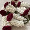Crochet Rose Gajra With Flower Buds
