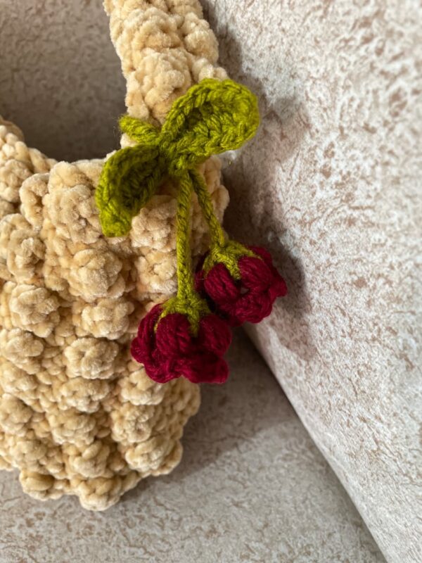 Crochet Lily of the Valley Keychain