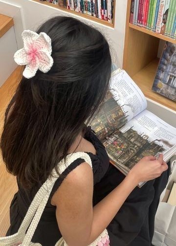 Crochet Flower Hair Clip